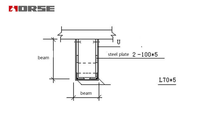 Strengthening scheme for damaged frame beam by steel strip Strengthening scheme for damaged frame beam by steel strip