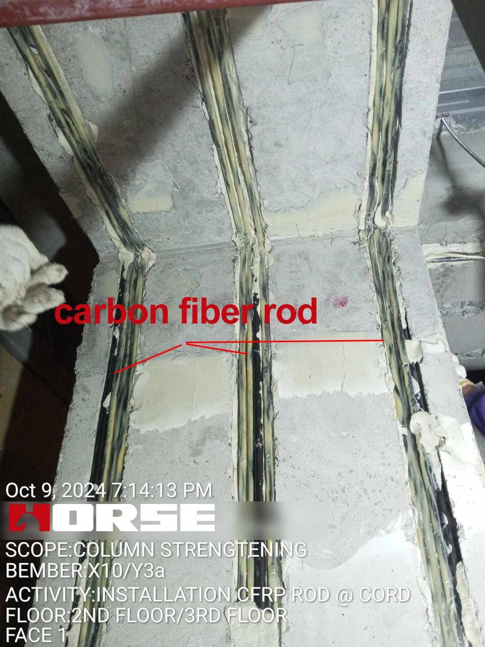 Carbon Fiber Rods Strengthen Insufficiently RC Columns Reinforcement 